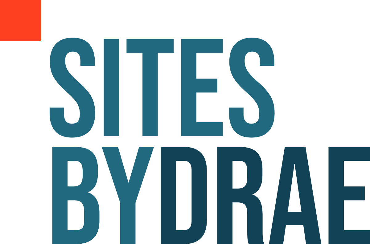 Sites by Drae Logo - Teal/Blue