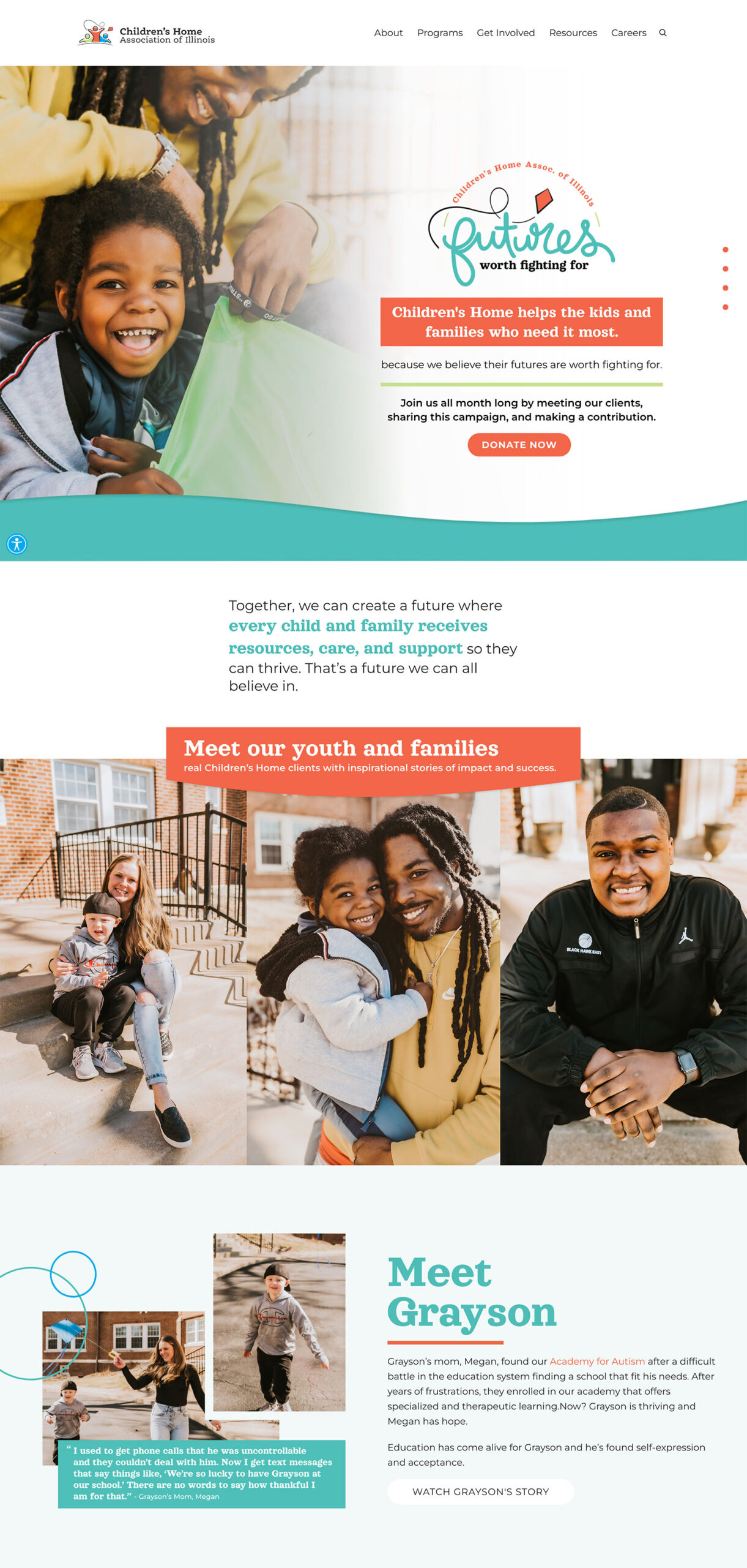 Children's Home Association of Illinois Futures Screenshot